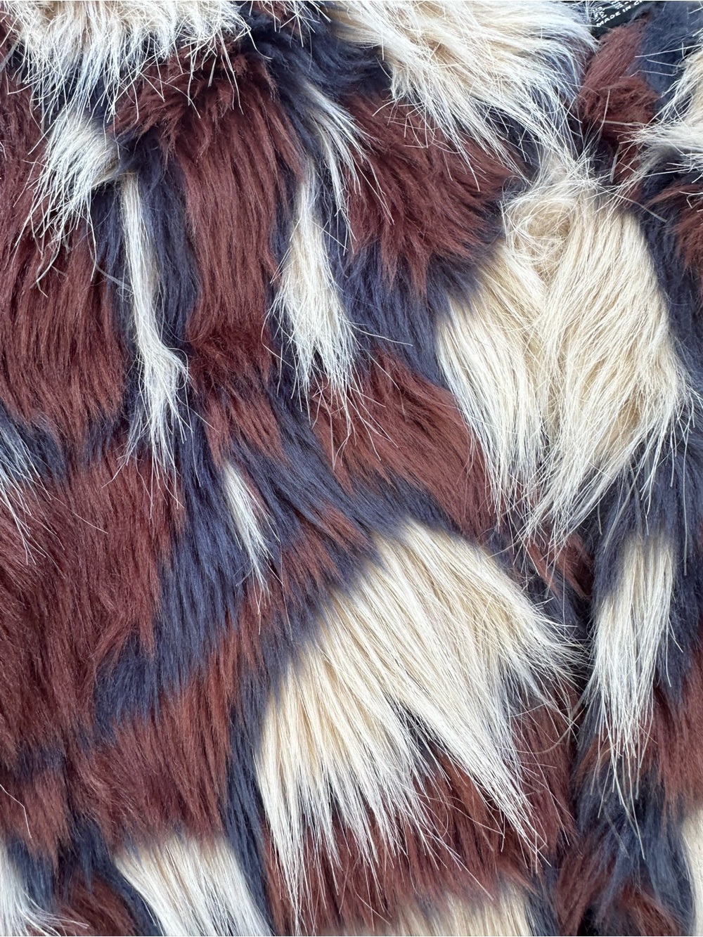 Multicolor Faux Fur Cropped Jacket - Picture 2 of 2